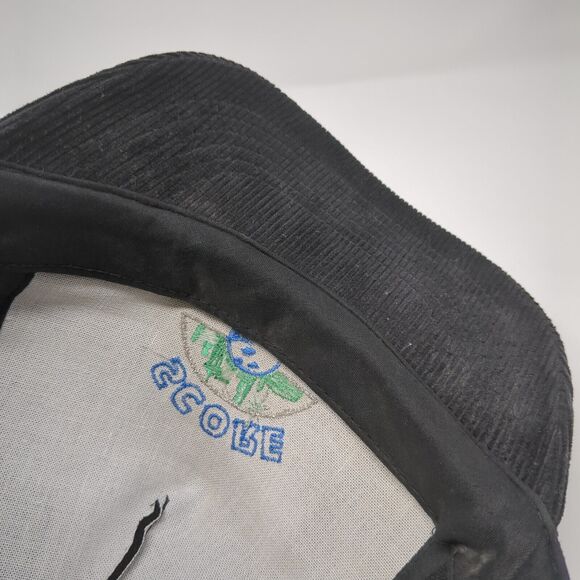 Score Snapback Hat Black One Size Adjustable Corduroy Embroidered - Picture 7 of 8